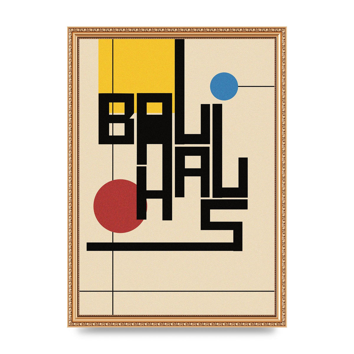 Bauhaus Style Art For The Home - A3 framed