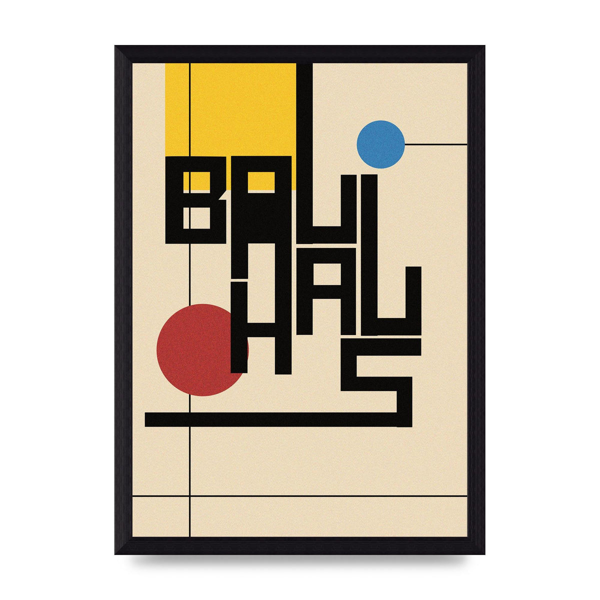 Bauhaus Style Art For The Home - A4 framed