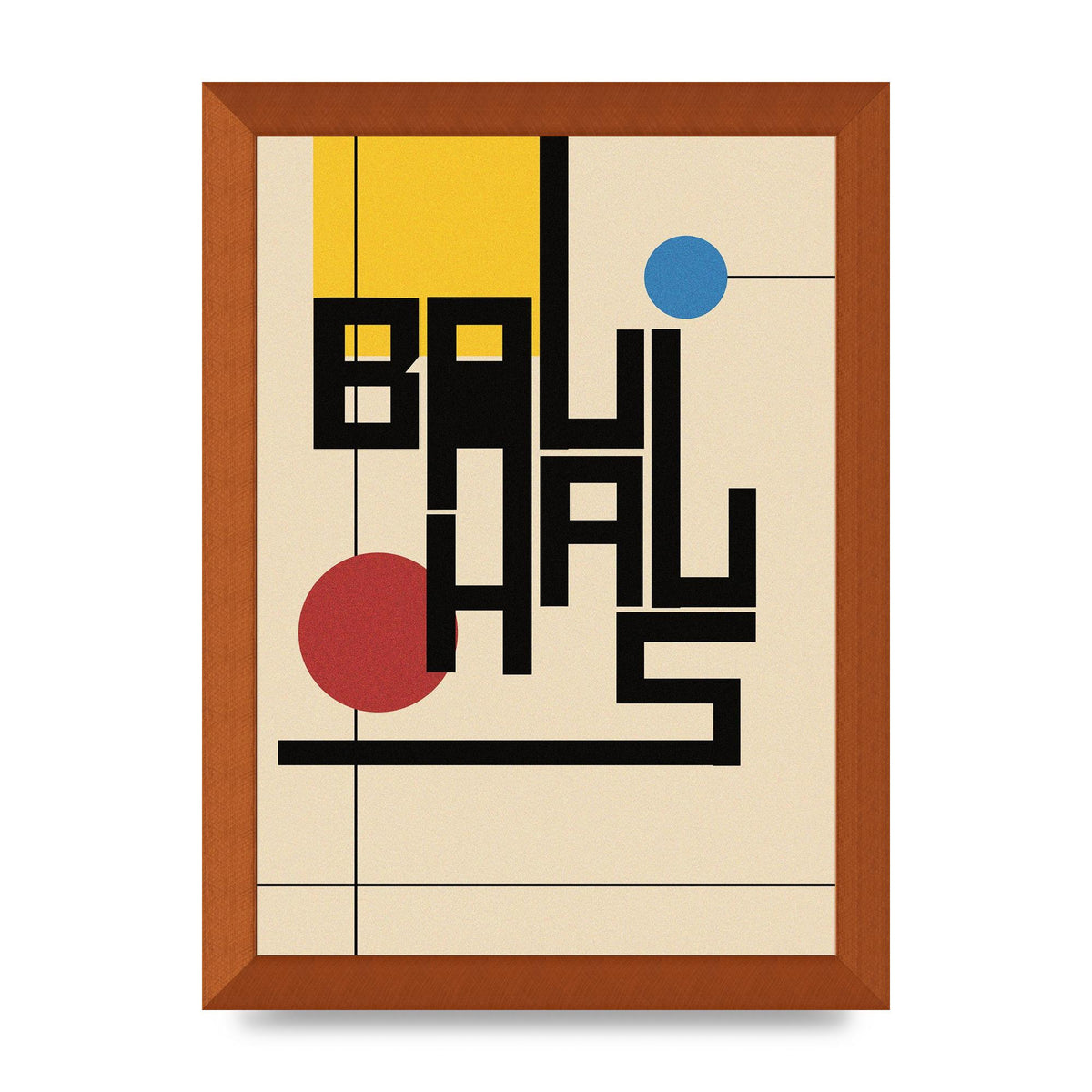 Bauhaus Style Art For The Home - A4 framed
