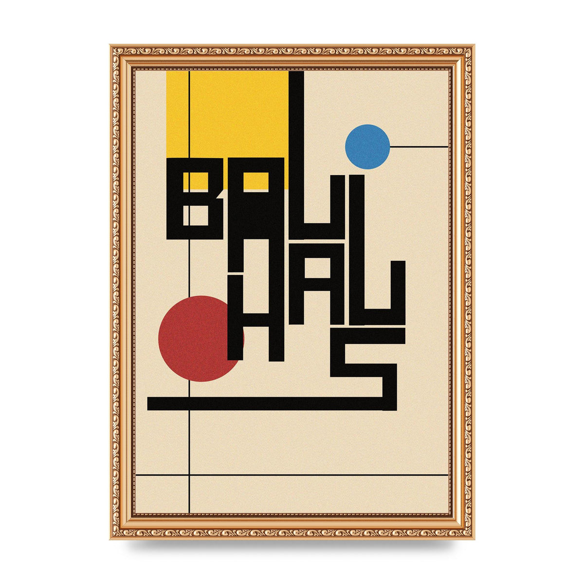 Bauhaus Style Art For The Home - A4 framed
