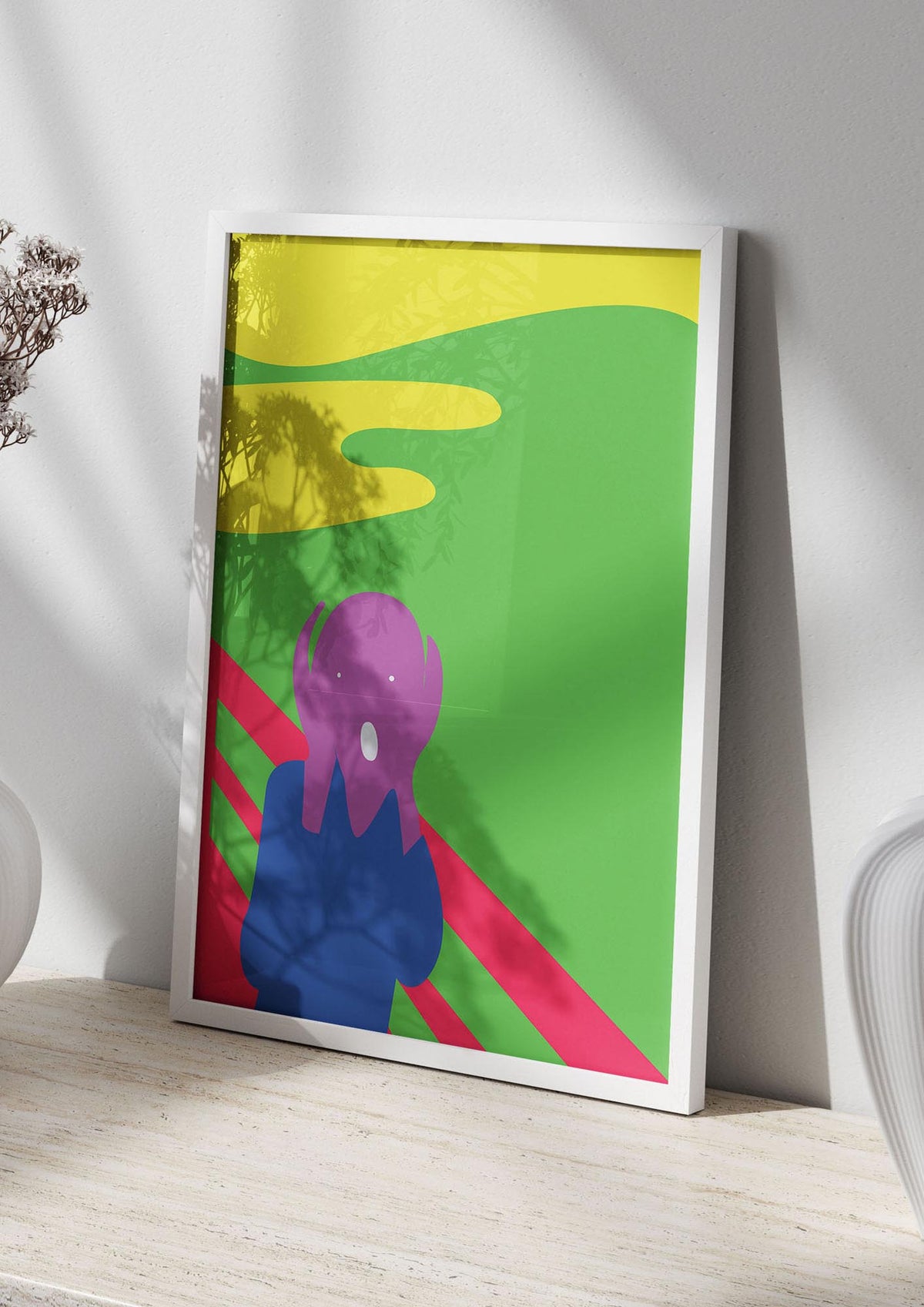 Painting Recreation The Scream Printed Poster - living room 2