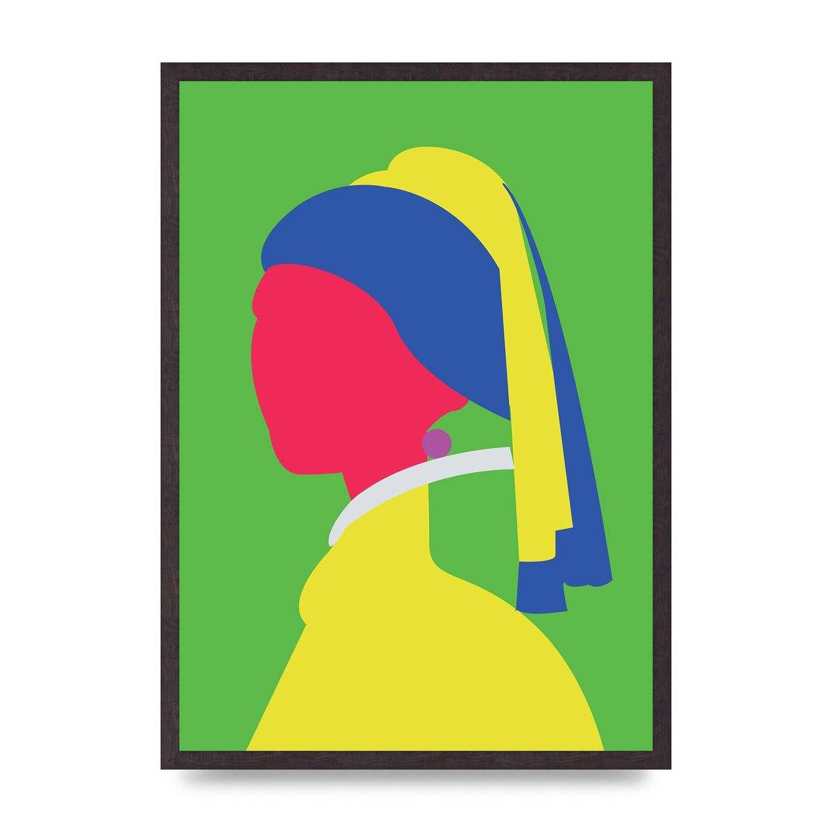 Painting Recreation Girl With The Pearl Earring Wall Art - A2 framed