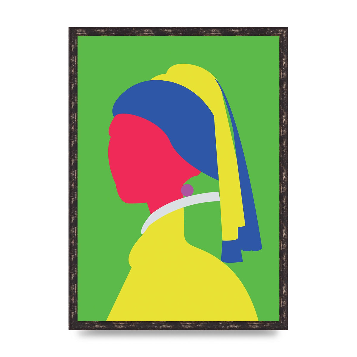 Painting Recreation Girl With The Pearl Earring Wall Art - A2 framed
