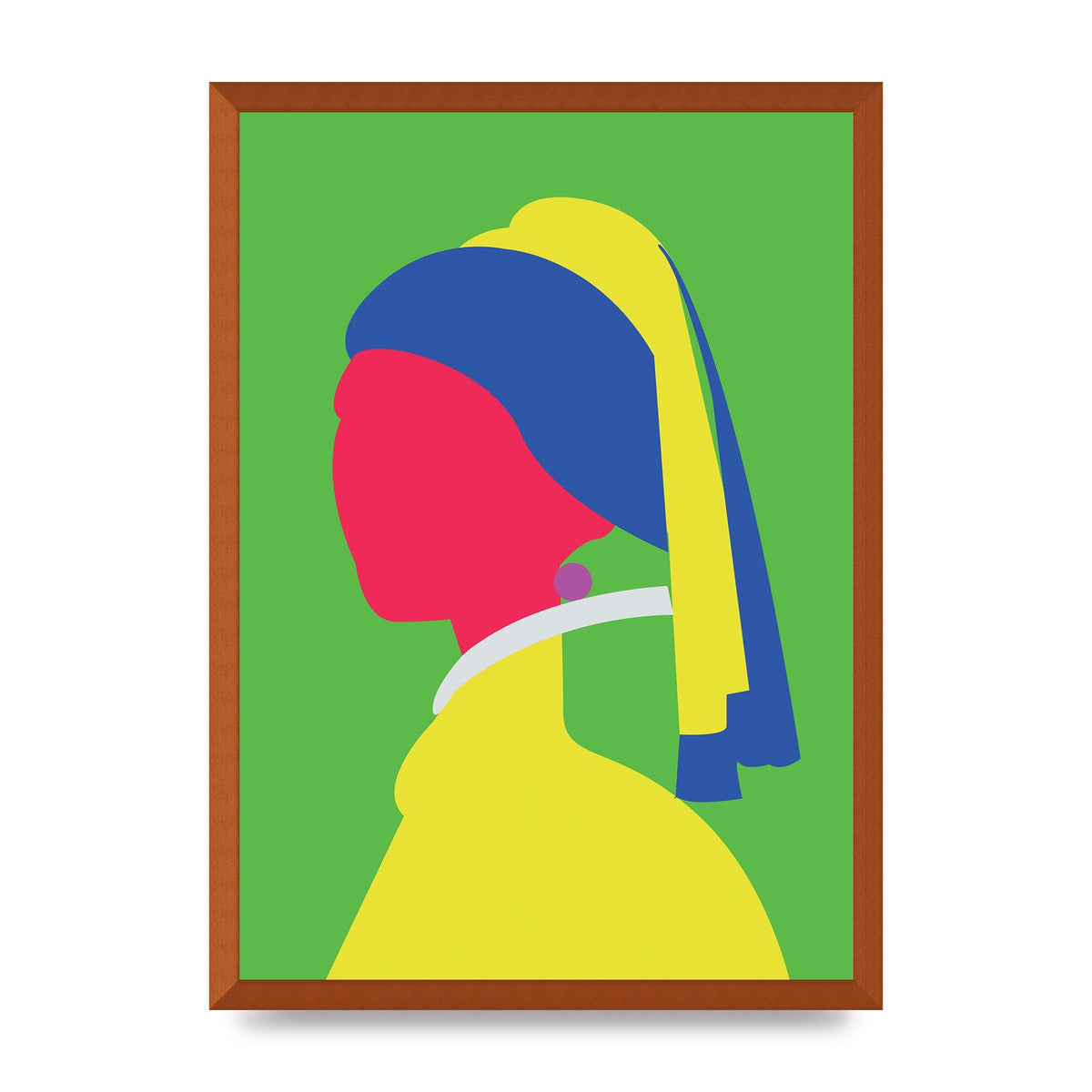 Painting Recreation Girl With The Pearl Earring Wall Art - A2 framed