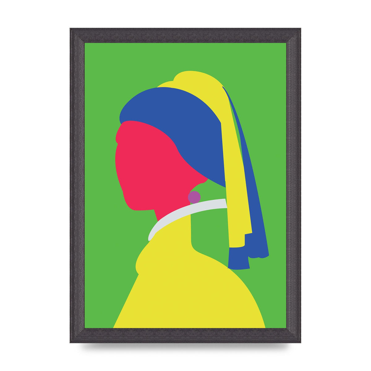 Painting Recreation Girl With The Pearl Earring Wall Art - A4 framed