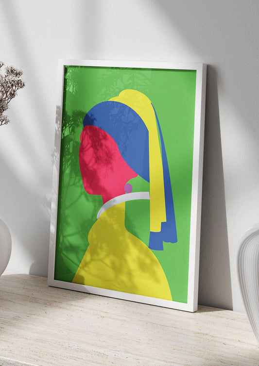 Painting Recreation Girl With The Pearl Earring Wall Art - living room 2