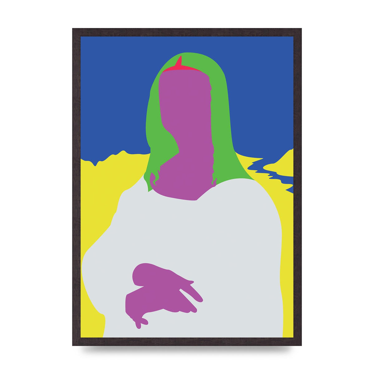 Painting Recreation Mona Lisa Illustrative Art For The Home - A2 framed