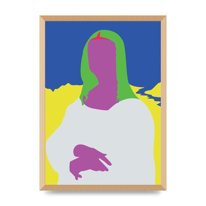 Painting Recreation Mona Lisa Illustrative Art For The Home - A2 framed