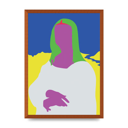 Painting Recreation Mona Lisa Illustrative Art For The Home - A2 framed