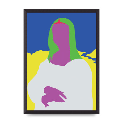 Painting Recreation Mona Lisa Illustrative Art For The Home - A2 framed