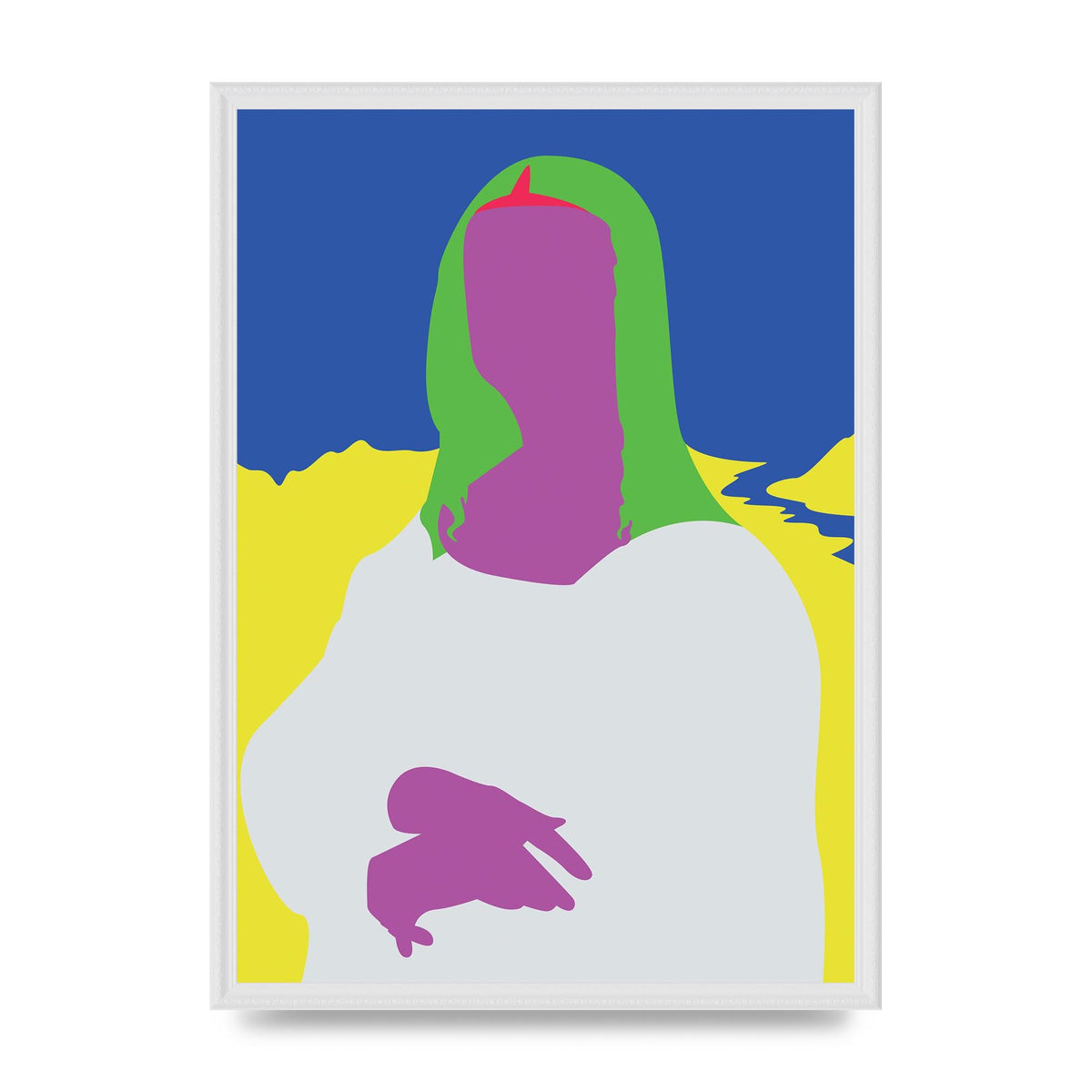Painting Recreation Mona Lisa Illustrative Art For The Home - A2 framed