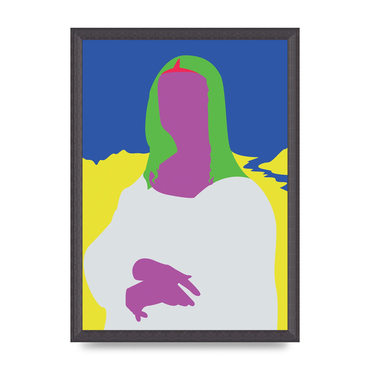 Painting Recreation Mona Lisa Illustrative Art For The Home - A3 framed