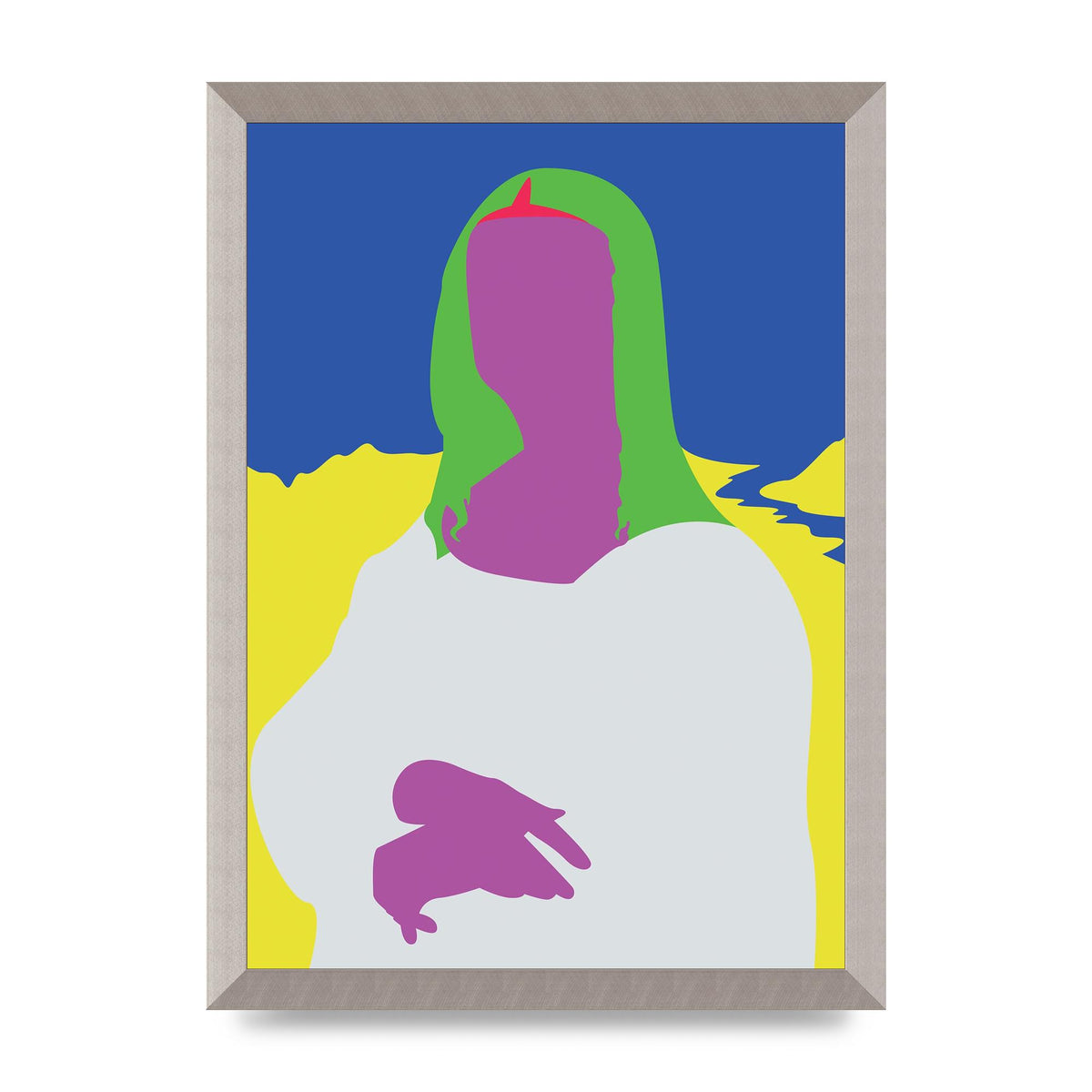 Painting Recreation Mona Lisa Illustrative Art For The Home - A3 framed
