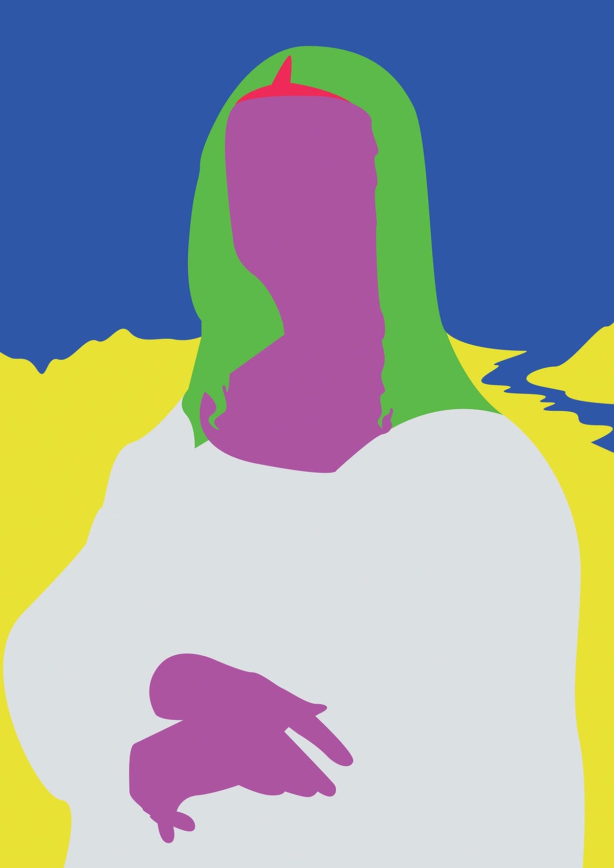 Painting Recreation Mona Lisa Illustrative Art For The Home - detail