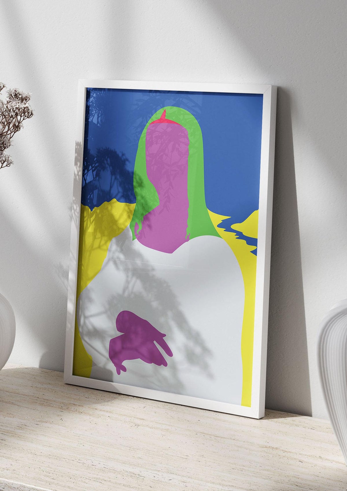 Painting Recreation Mona Lisa Illustrative Art For The Home - living room 2