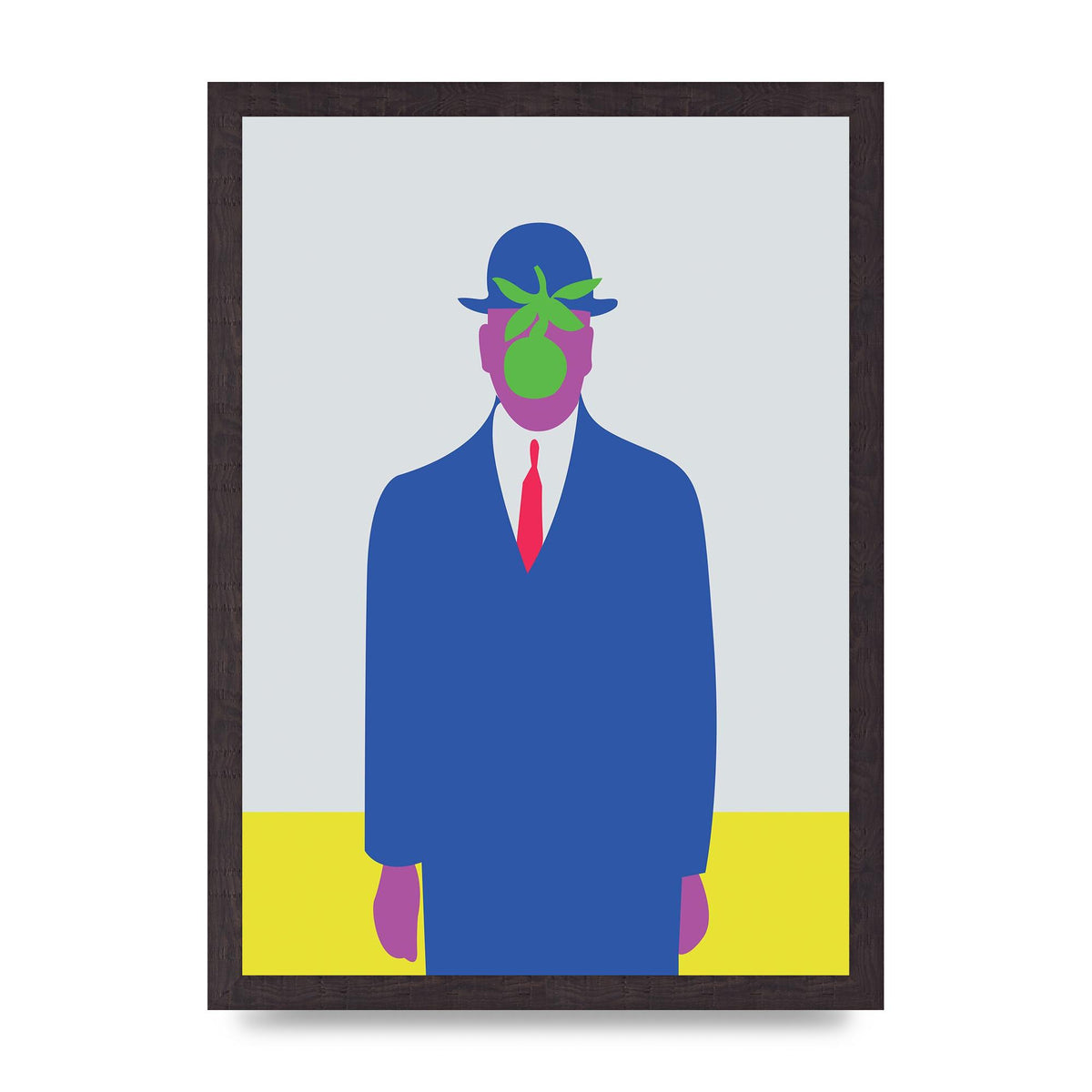 Painting Recreation The Son Of Man Illustrative Printed Poster - A3 framed