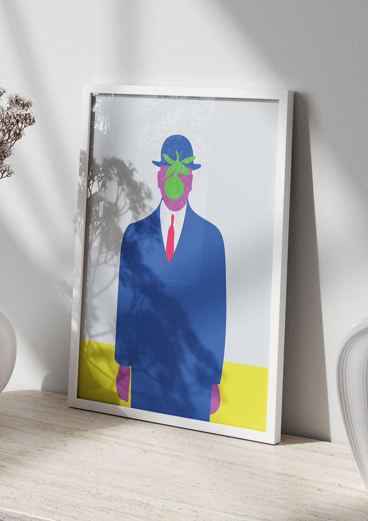 Painting Recreation The Son Of Man Illustrative Printed Poster - living room 2