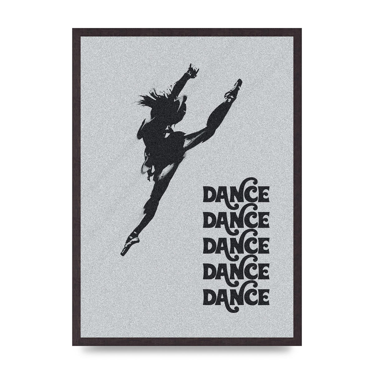 Dance Dance Dance Black White Art For The Home - A2 framed