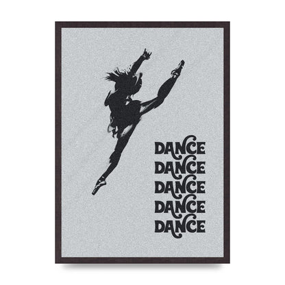 Dance Dance Dance Black White Art For The Home - A2 framed