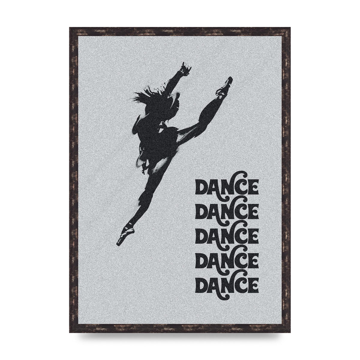 Dance Dance Dance Black White Art For The Home - A2 framed