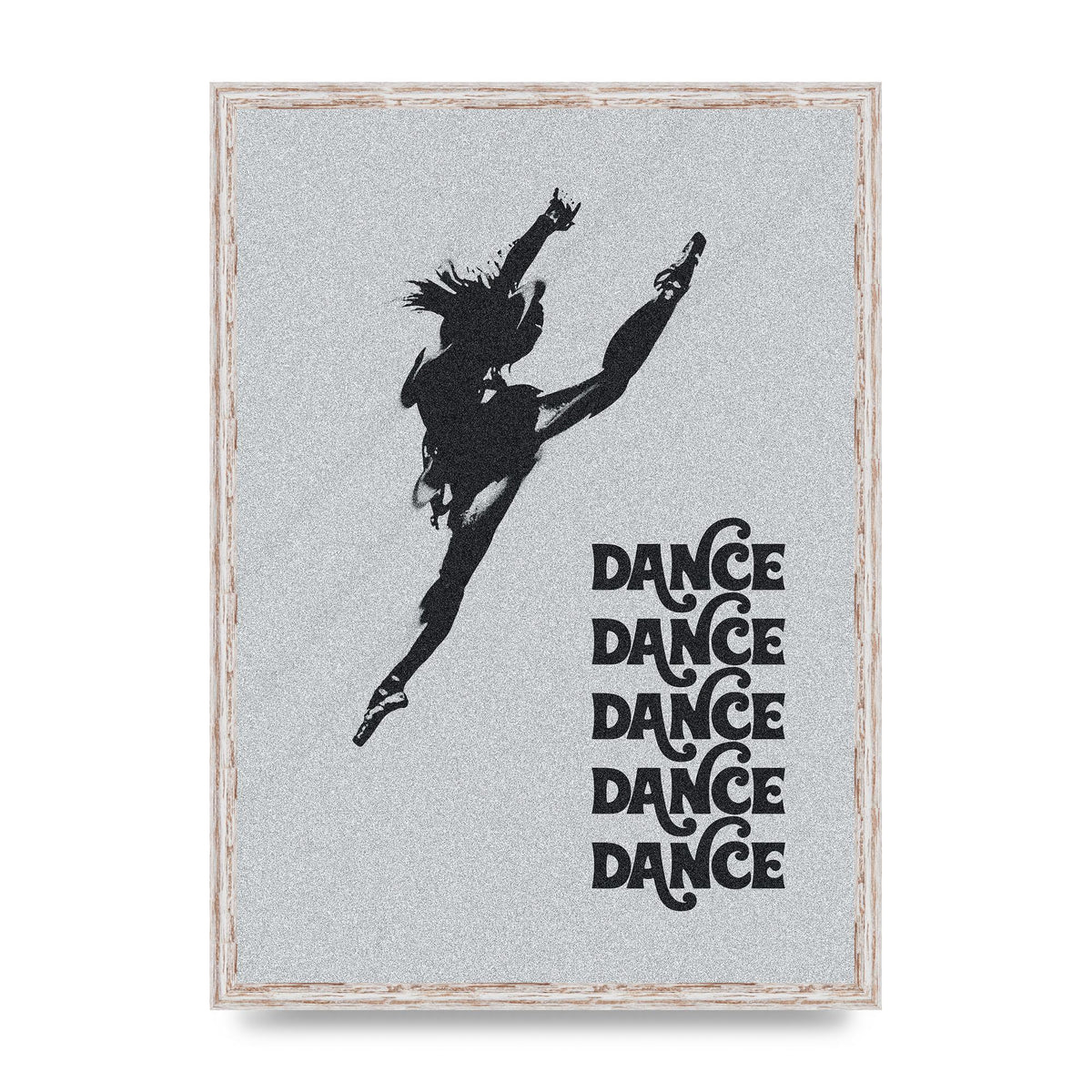Dance Dance Dance Black White Art For The Home - A2 framed