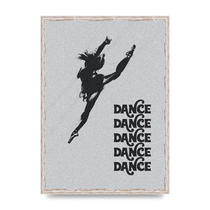 Dance Dance Dance Black White Art For The Home - A2 framed