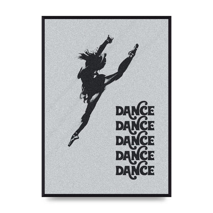 Dance Dance Dance Black White Art For The Home - A2 framed