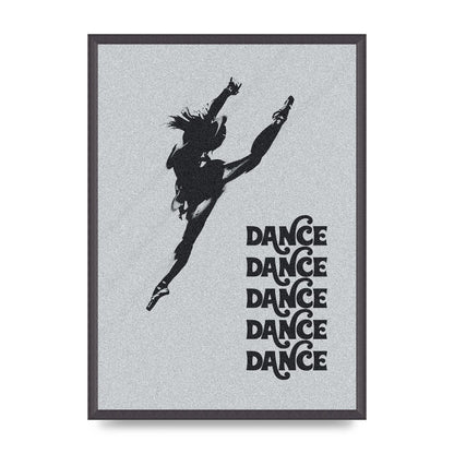 Dance Dance Dance Black White Art For The Home - A2 framed