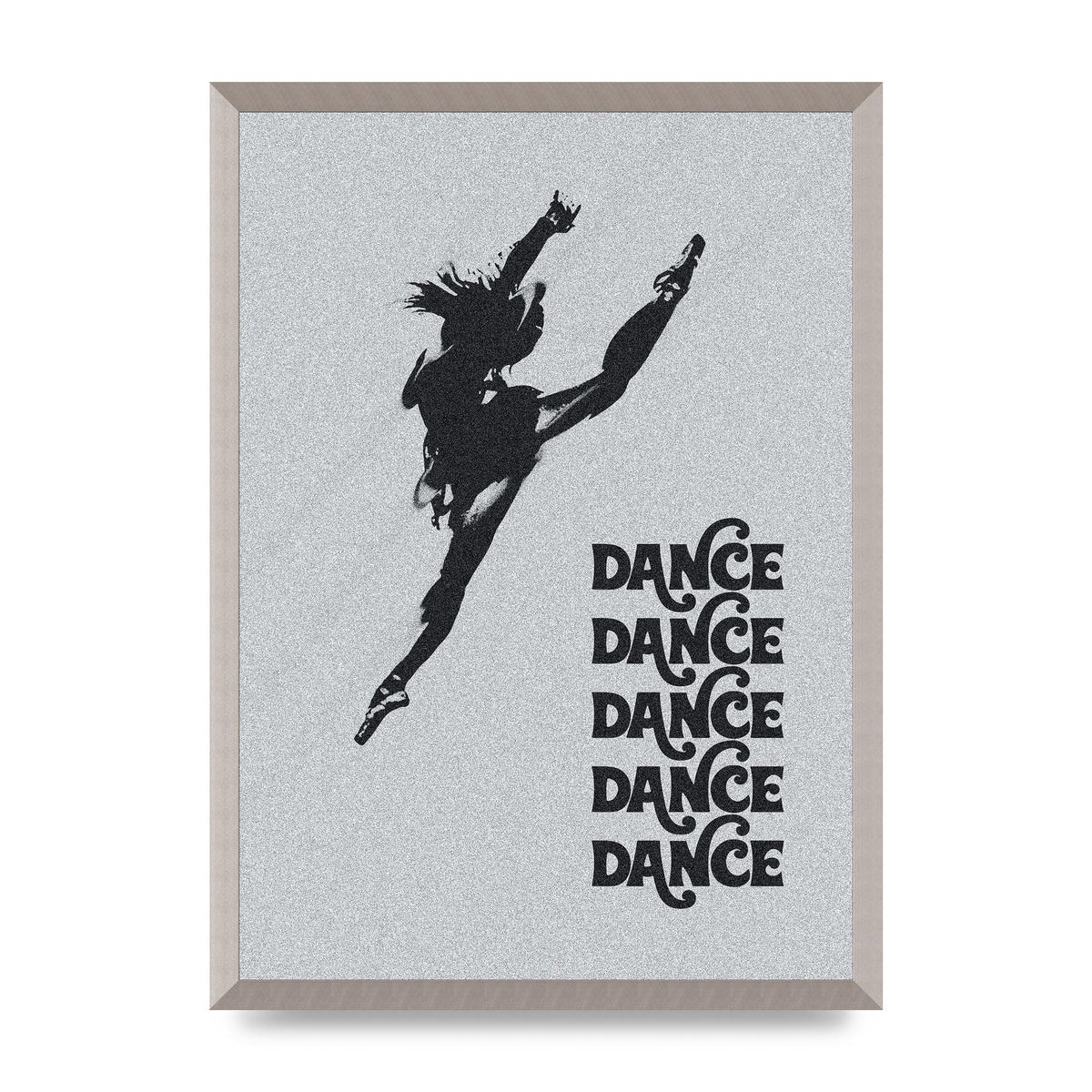 Dance Dance Dance Black White Art For The Home - A2 framed