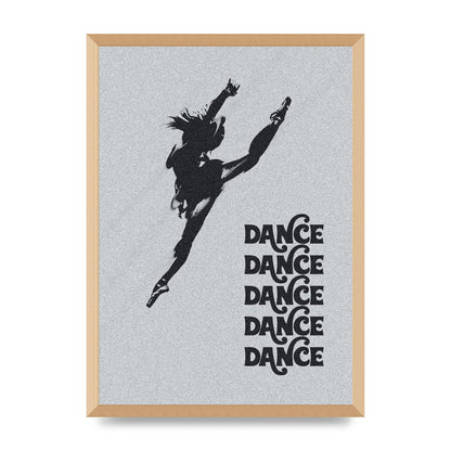Dance Dance Dance Black White Art For The Home - A2 framed
