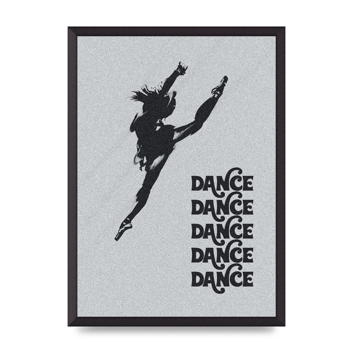 Dance Dance Dance Black White Art For The Home - A2 framed