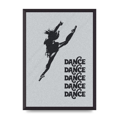 Dance Dance Dance Black White Art For The Home - A2 framed