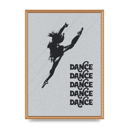 Dance Dance Dance Black White Art For The Home - A2 framed