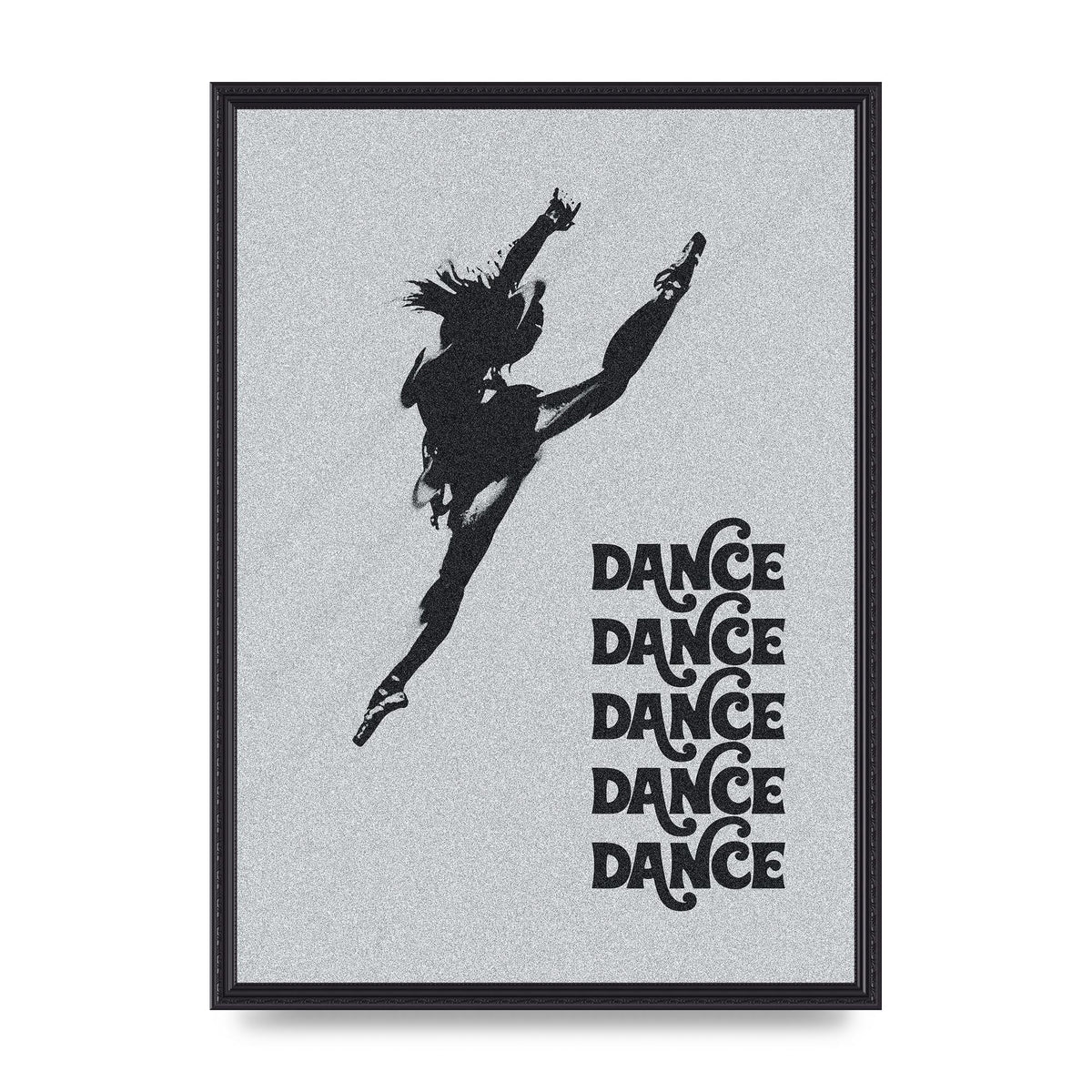 Dance Dance Dance Black White Art For The Home - A2 framed
