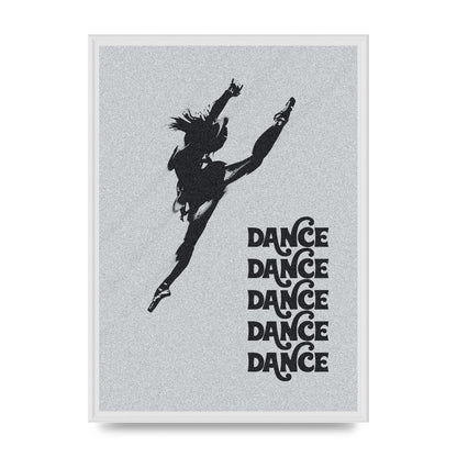 Dance Dance Dance Black White Art For The Home - A2 framed