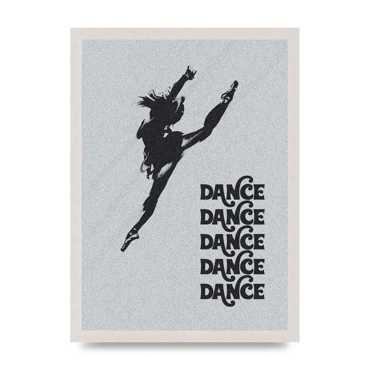 Dance Dance Dance Black White Art For The Home - A3 framed
