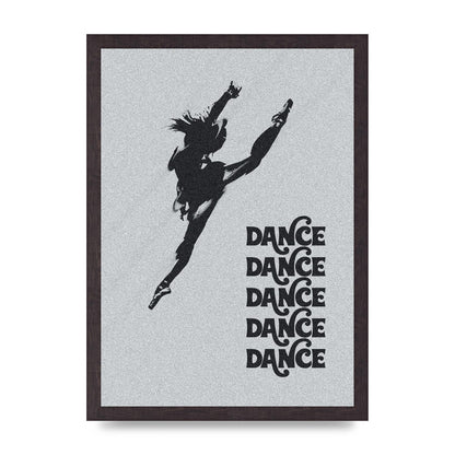 Dance Dance Dance Black White Art For The Home - A3 framed