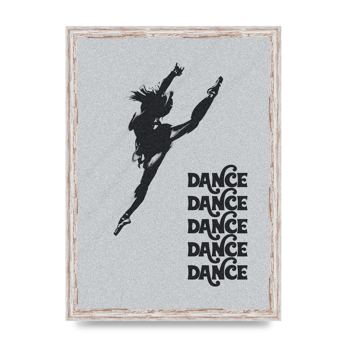 Dance Dance Dance Black White Art For The Home - A3 framed