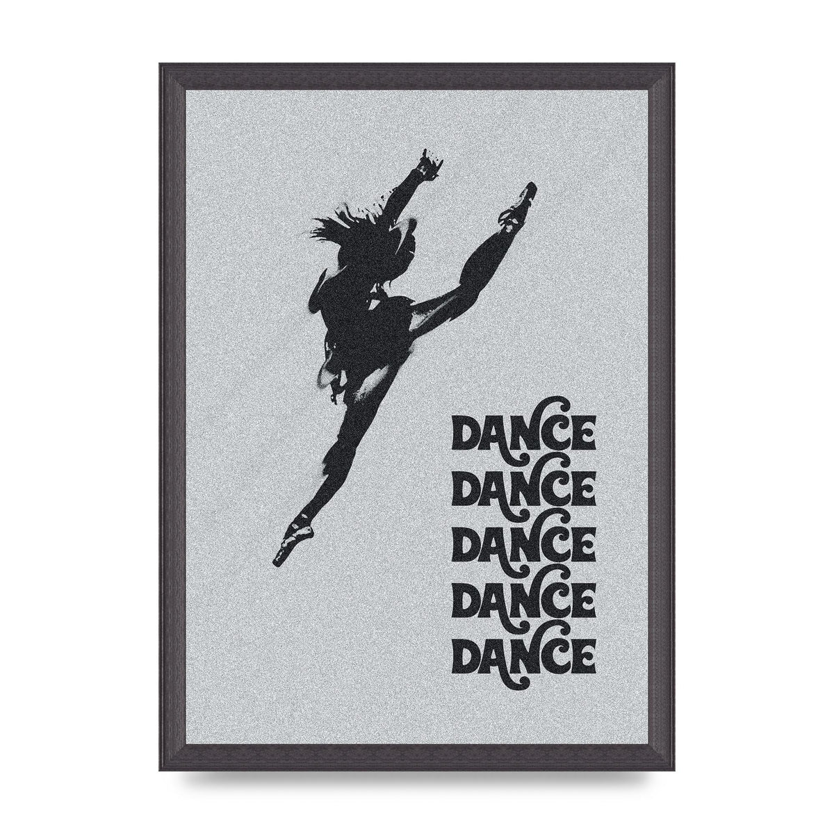 Dance Dance Dance Black White Art For The Home - A3 framed