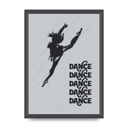 Dance Dance Dance Black White Art For The Home - A3 framed
