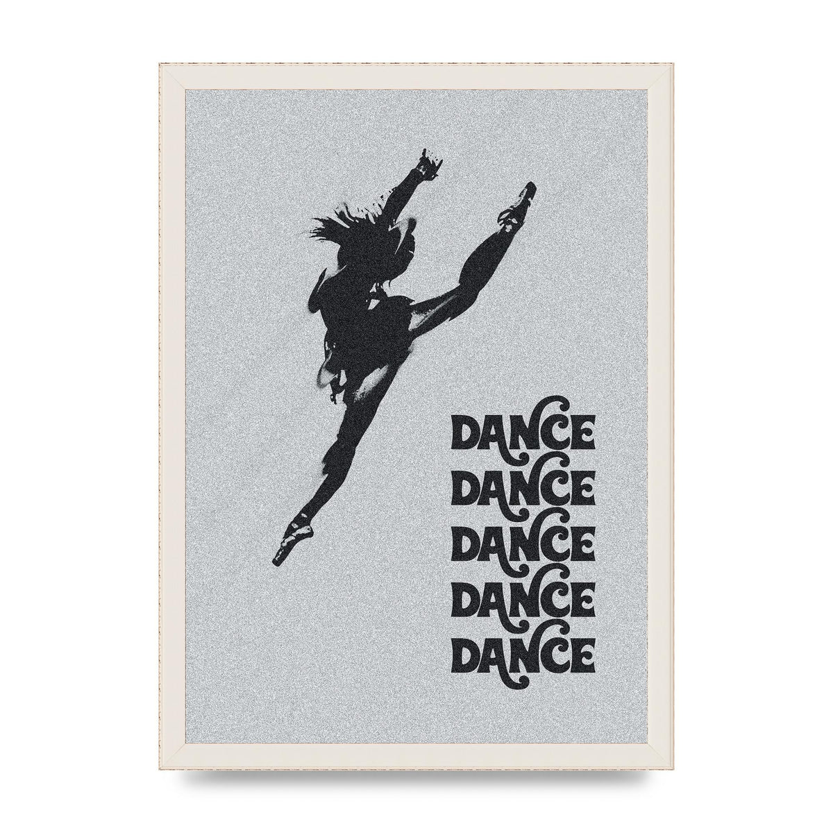 Dance Dance Dance Black White Art For The Home - A3 framed