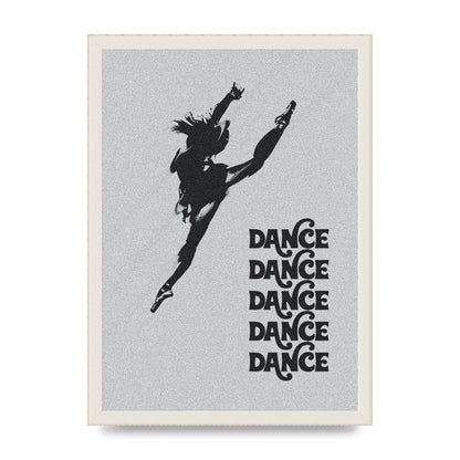 Dance Dance Dance Black White Art For The Home - A3 framed