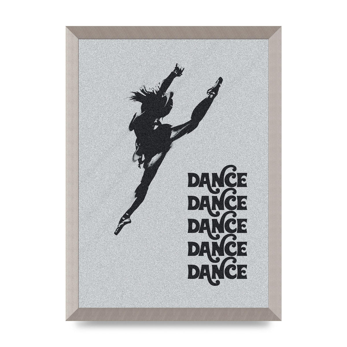Dance Dance Dance Black White Art For The Home - A3 framed