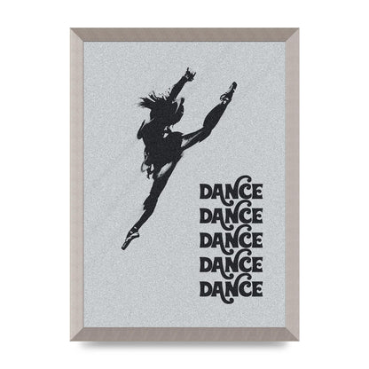 Dance Dance Dance Black White Art For The Home - A3 framed