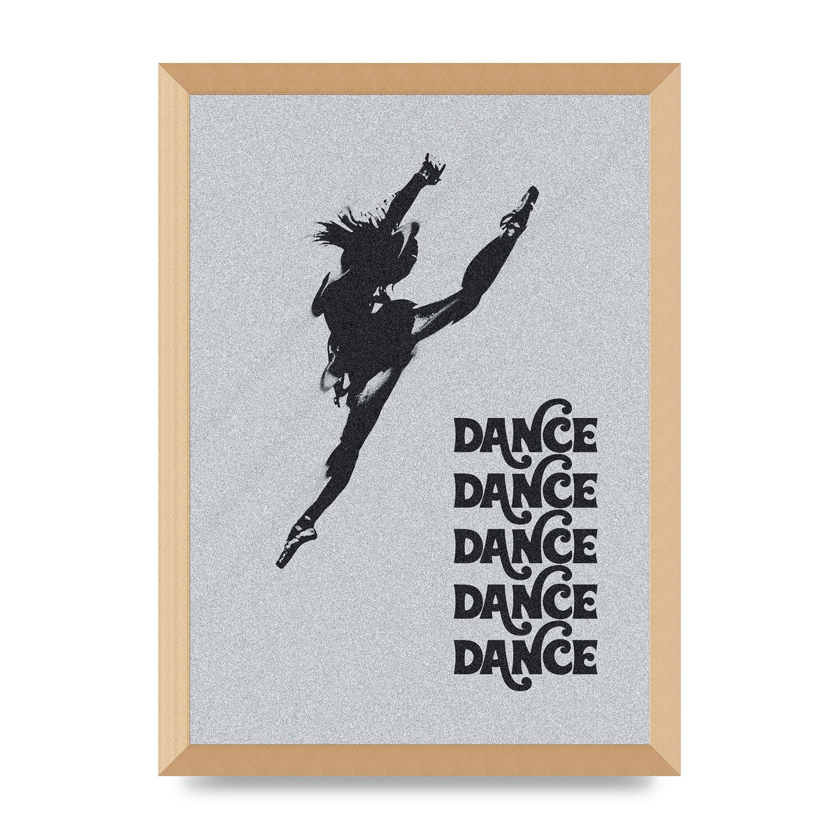 Dance Dance Dance Black White Art For The Home - A3 framed