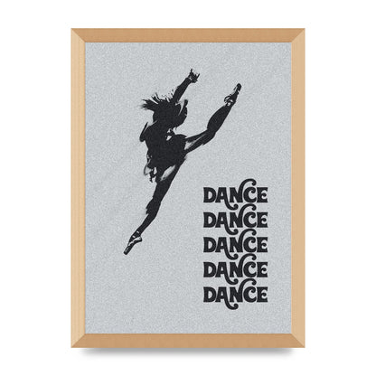 Dance Dance Dance Black White Art For The Home - A3 framed