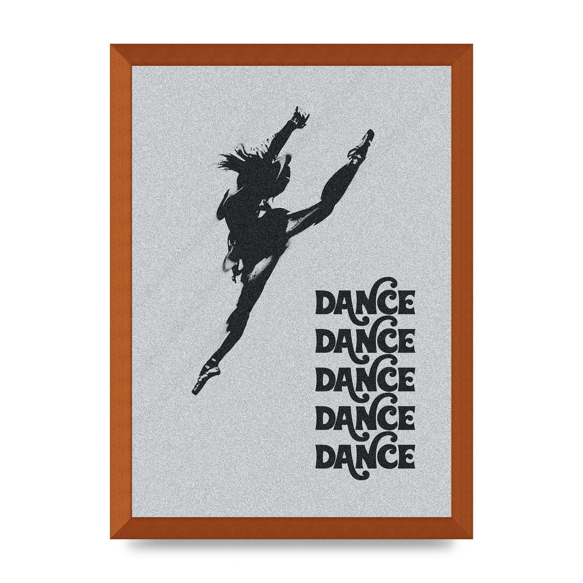 Dance Dance Dance Black White Art For The Home - A3 framed
