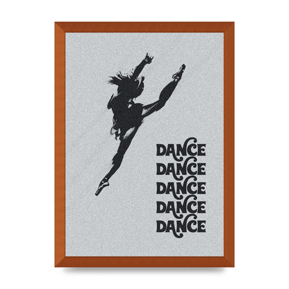 Dance Dance Dance Black White Art For The Home - A3 framed