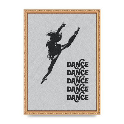 Dance Dance Dance Black White Art For The Home - A3 framed