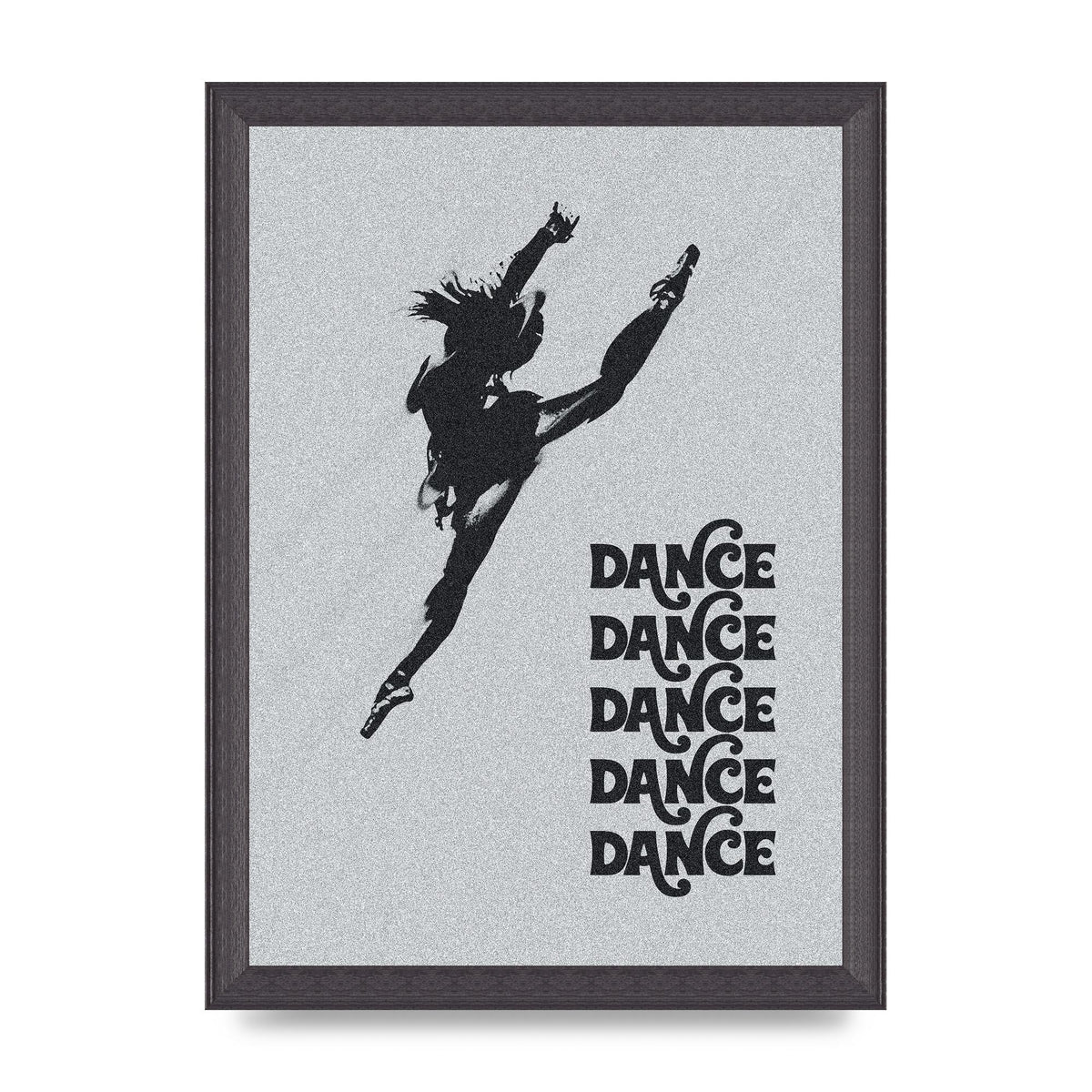 Dance Dance Dance Black White Art For The Home - A4 framed